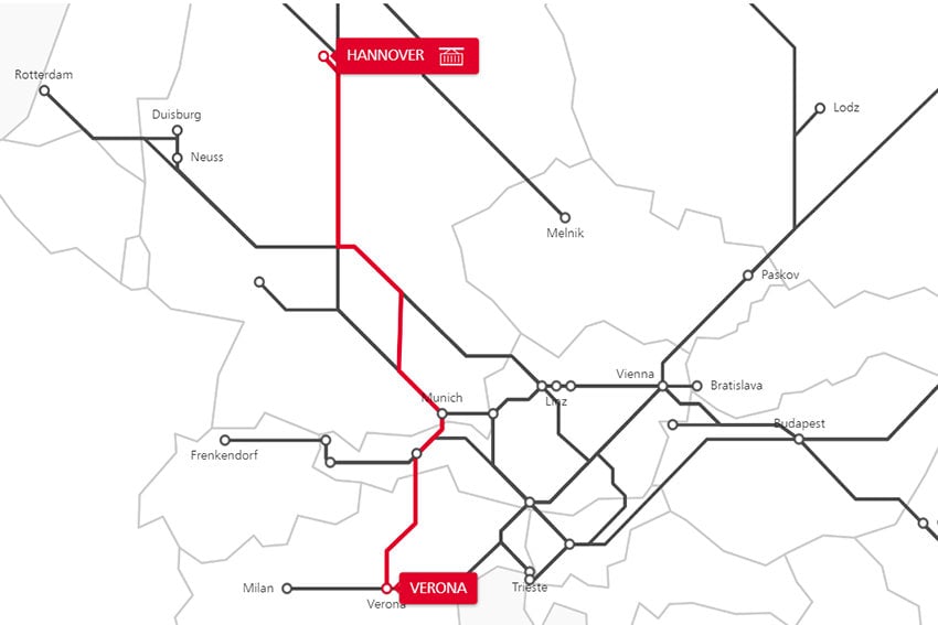 NEW TRANSFER SERVICE BETWEEN VERONA AND HANNOVER